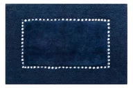Dywaniki łazienkowe - Dywan Bawełniany 60 x 90 Chic Granatowy - miniaturka - grafika 1