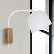 Lampy ścienne - Candellux Rupi Lampa Kinkiet 1X40W E27 Biały 21-75482 - miniaturka - grafika 1