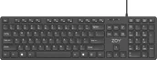 Klawiatury - Klawiatura ZOY Klawiatura ZK800 czarna - miniaturka - grafika 1
