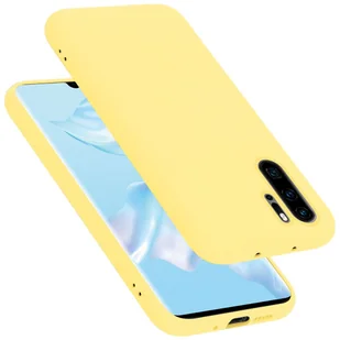 Pokrowiec Do Huawei P30 PRO Etui w LIQUID ŻÓŁTY TPU Silikon Case Cover Obudowa Ochronny Cadorabo - Etui i futerały do telefonów - miniaturka - grafika 1