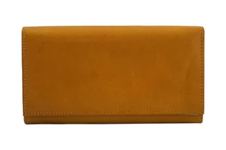 Portfele - Klasyczne portfele skórzane damskie - Barberinis - Żółty ciemny - grafika 1