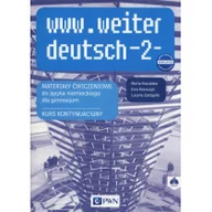 Podręczniki dla gimnazjum - Wydawnictwo Szkolne PWN www.weiter_deutsch 2 Materiały ćwiczeniowe - Marta Kozubska, Ewa Krawczyk, Lucyna Zastąpiło - miniaturka - grafika 1