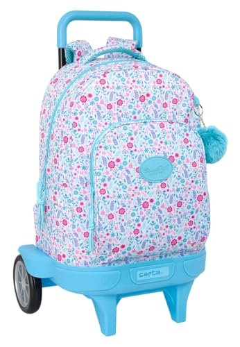 Safta BLACKFIT8 COOL Duży plecak na kółkach, Compact Evolution, zdejmowany, idealny dla dzieci w różnym wieku, wygodny i wszechstronny, jakość i wytrzymałość, 33 x 22 x 45 cm, Biały, M, Casual