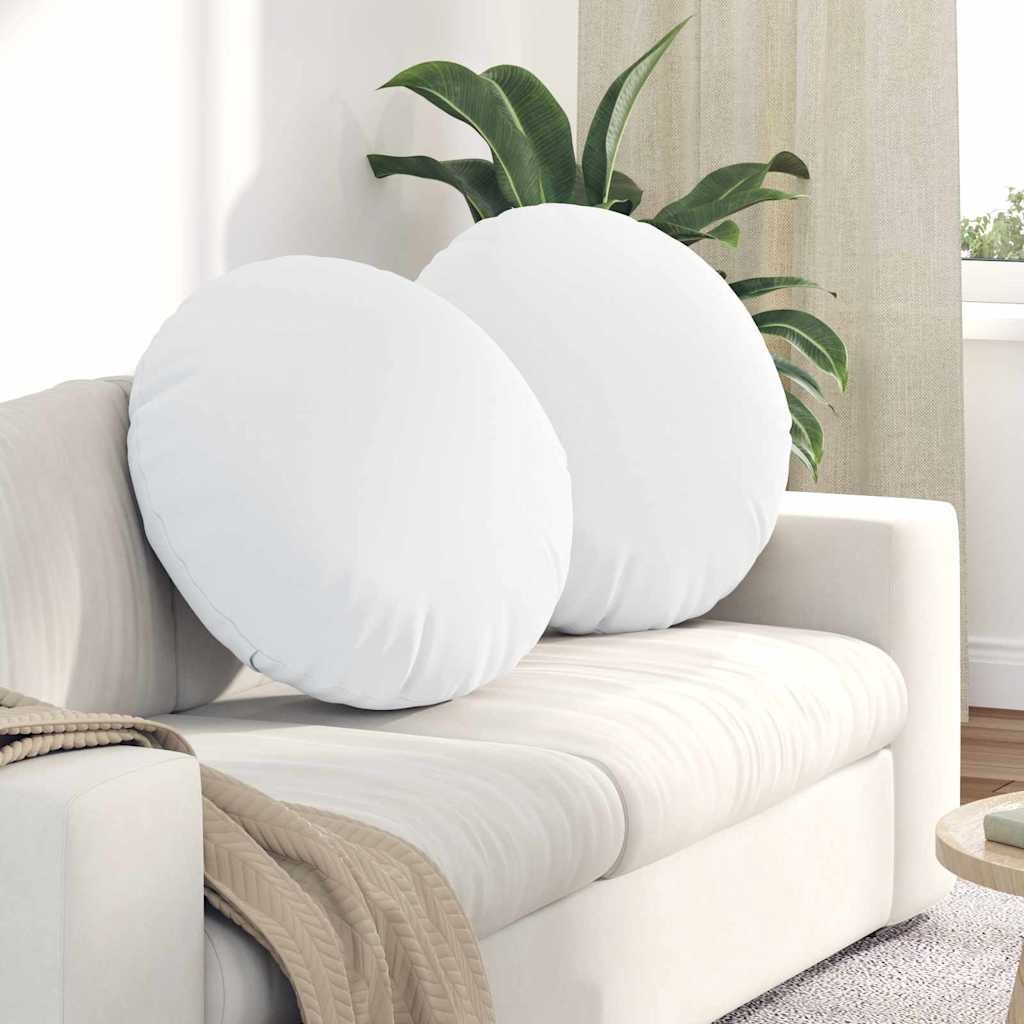 vidaXL Poduszki na siedzisko 2 pcs Biały 60 x 21 cm materiał 42014205