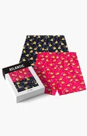 Majtki damskie - Atlantic 2-pack bokserki męskie luźne 2MBH-007 GRA/ROZ, Kolor granatowo-różowy, Rozmiar S, ATLANTIC - Primodo.com - miniaturka - grafika 1