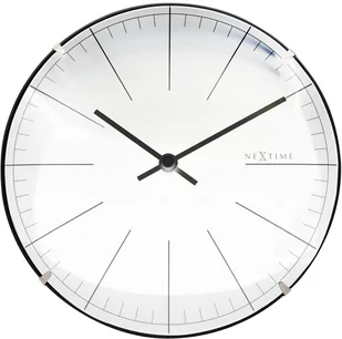Nextime Zegar ścienny/stojący (biały) Big Stripe Mini Dome - Zegary - miniaturka - grafika 1