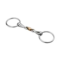 Akcesoria jeździeckie - Wędzidło zwykłe dla konia START peł*łam łącznik miedziany, anatomiczne - miniaturka - grafika 1