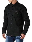 Koszule męskie - Bikers Gear Australia męska koszula rekreacyjna czarna L - miniaturka - grafika 1