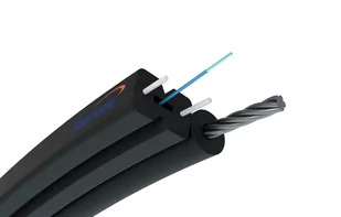 1F FIBERHOME S-NOTKSP LSZH SELF SUPPORTED FLAT DROP FIBER OPTIC CABLE WITH STEEL REINFORCEMENT 1J G.657A1, EXTRALINK EDITION - Kable światłowodowe - miniaturka - grafika 1