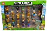 Klocki - DUŻY zestaw figurek Minecraft 24 sztuki+ akcesoria - miniaturka - grafika 1