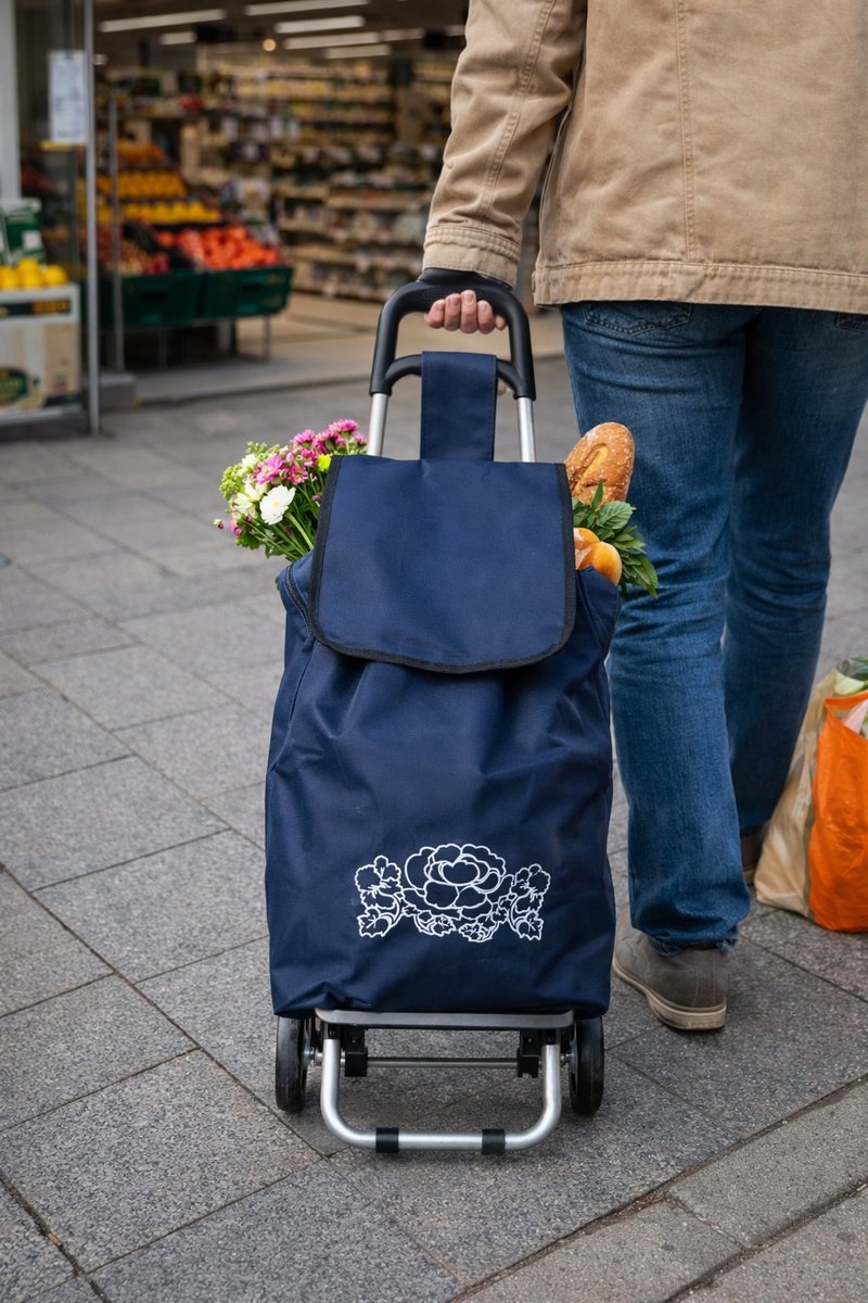 TORBA NA ZAKUPY WÓZEK NA KÓŁKACH SUPER CENA 87 cm