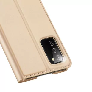 Dux Ducis Skin Pro kabura etui pokrowiec z klapką Samsung Galaxy A03s złoty - Etui i futerały do telefonów - miniaturka - grafika 3