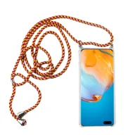Etui i futerały do telefonów - Etui Huawei Etui na telefon komórkowy z łańcuszkiem Etui na telefon komórkowy Etui na telefon komórkowy z paskiem, do telefonu komórkowego: Huawei P30 Pro, wybierz pasek: czerwony kolorowy - miniaturka - grafika 1