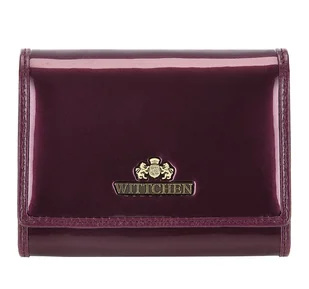 Damski portfel ze skóry lakierowany średni - Portfele Damski portfel ze skóry lakierowany średni - Portfele - miniaturka - grafika 1