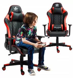 Fotel Gamingowy Gracza Krzesło Obrotowe Do Biurka - Fotele gamingowe - miniaturka - grafika 1