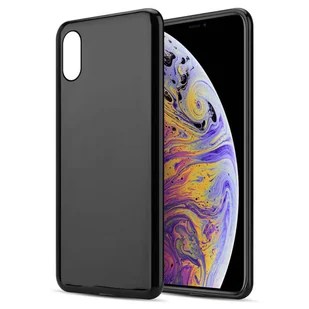 Etui Do Apple iPhone XS MAX Pokrowiec w CZARNY Obudowa Ochronny TPU Silikon Case Cover Cadorabo - Etui i futerały do telefonów - miniaturka - grafika 1