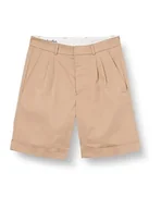 Spodenki damskie - Seidensticker Studio Cropped Chino Short - Regular Fit - Łatwe prasowanie - Szorty studyjne - Szorty - Unisex - Mieszanka bawełny, beżowy, 54-W - miniaturka - grafika 1