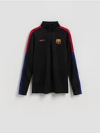 Bluzki dla chłopców - Reserved - Longsleeve FC Barcelona - czarny - miniaturka - grafika 1