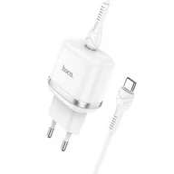Akcesoria do smartwatchy - HOCO ładowarka sieciowa Typ C + kabel Typ C do Typ C PD QC3.0 20W N24 biała - miniaturka - grafika 1