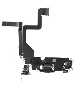 Gniazdo złącze port ładowania mikrofon dolny taśma flex do Apple iPhone 14 (OEM Oryginał) (Czarny) - Części serwisowe do telefonów - miniaturka - grafika 1