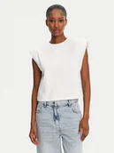 Koszulki i topy damskie - Patrizia Pepe T-Shirt 2M4443/J289-W103 Biały Regular Fit - miniaturka - grafika 1