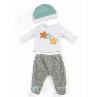 Bluzki dla niemowląt - Miniland 2 sztuki szary PYJAMAS 31222 - miniaturka - grafika 1