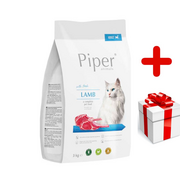 Sucha karma dla kotów - DOLINA NOTECI Piper Animals z jagnięciną dla kotów 3kg + niespodzianka dla kota GRATIS! - miniaturka - grafika 1