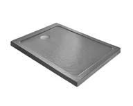 Brodziki prysznicowe - Radaway Doros F Brodzik prostokątny 100x80 cm stone antracytowy SDRF1080-01-64S - miniaturka - grafika 1