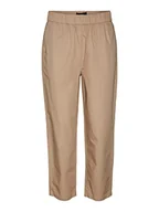 Spodnie damskie - VERO MODA Damskie spodnie VMFIALUA MR Tapered Pant spodnie, Silver Mink, XL/32, silver mink, (XL) W / 32L - miniaturka - grafika 1