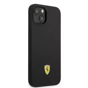 Eti na telefon Ferrari FEHMSIP14SBK do Apple iPhone 14 6,1" czarny/black hardcase Silicone Metal Logo Magsafe - Etui i futerały do telefonów - miniaturka - grafika 4