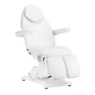 Fotele kosmetyczne - Fotel kosmetyczny elektryczny Sillon Basic pedi 3 siln. biały - miniaturka - grafika 1