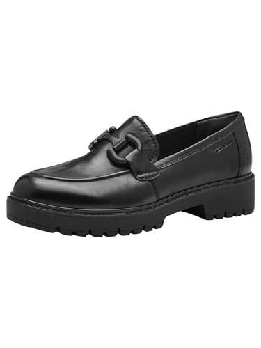 Tamaris Damskie kapcie 1-24723-43, czarna skóra, 37 eu