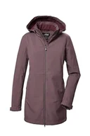 Kurtki damskie - killtec Damska kurtka softshellowa Parka/Softshell z odpinanym kapturem KOW 95 WMN SFTSHLL PRK, malve, 46, 41803-000 - miniaturka - grafika 1