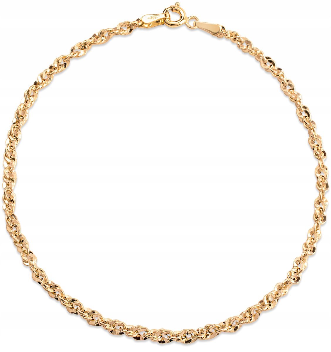 PIĘKNA BOGATA ZŁOTA BRANSOLETKA DAMSKA KORDA 585