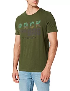 camel active Męski T-shirt, zielony (Fir Green), S - Koszulki męskie - miniaturka - grafika 1
