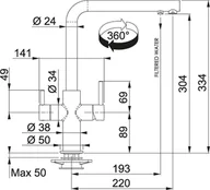 Akcesoria i części AGD - Franke Bateria NEPTUNE CLEAR WATER onyx - miniaturka - grafika 1