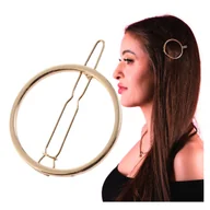 Ozdoby do włosów - Spinka do Włosów Złota Subtelne Ozdobne Kółko Wsuwka Lekka i Wygodna - miniaturka - grafika 1