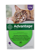 Artykuły przeciw pasożytom - Bayer Advantage dla kotów 0,8mlx4) roztwór blister 26724-uniw - miniaturka - grafika 1