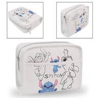 Kosmetyczki, organizery i kuferki - Stitch Disney Biała kosmetyczka podróźna, eko skóra, pojemna 23x18x7cm Uniwersalny - miniaturka - grafika 1