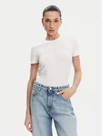 Koszulki i topy damskie - Fracomina T-Shirt FP25ST3011J449N5 Biały Slim Fit - miniaturka - grafika 1