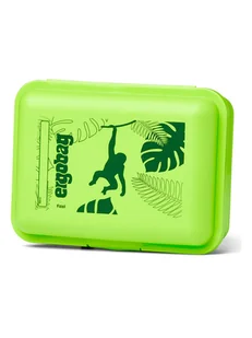 Ergobag Pojemnik w kolorze zielonym na lunch - 18 x 7 x 13 cm - Sztućce dla dzieci - miniaturka - grafika 1