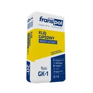 Kleje i inne preparaty budowlane - Klej gipsowy montażowy GK-1 20 kg Franspol - miniaturka - grafika 1