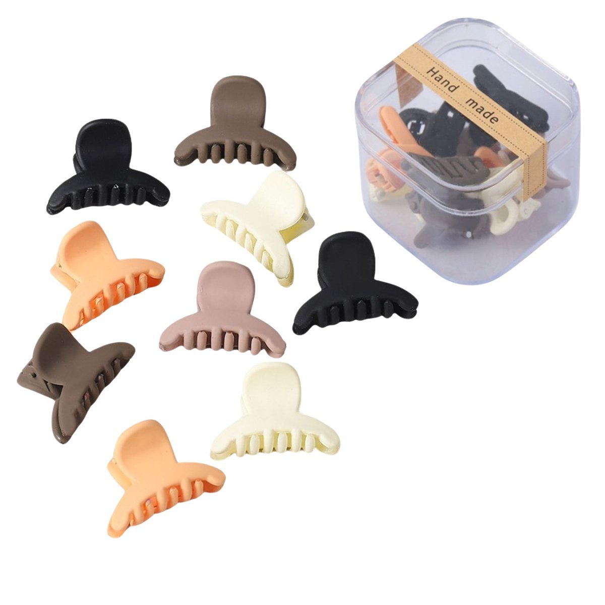 Klamry do Włosów Kolorowe Zestaw 10 Sztuk Małe Spinki Lekkie i Wytrzymałe