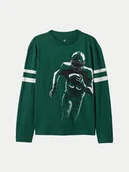 Bluzki damskie - Gap Bluzka 490175-03 Zielony Regular Fit - miniaturka - grafika 1