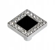 Klamki - Schaffner Gałka Mia kwadratowa 32/32 mm czarna GMIKBL - miniaturka - grafika 1