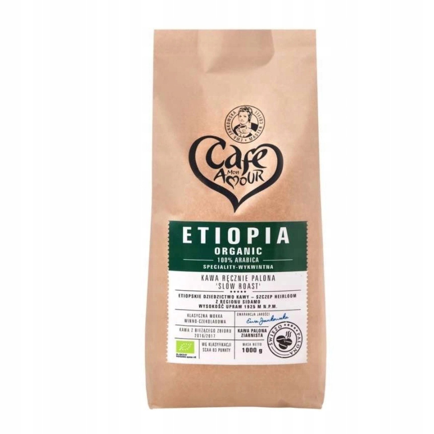 Kawa ziarnista Etiopia 1kg Bio Cafe Creator