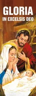 Ikony i obrazy sakralne - Baner na Boże Narodzenie, "Gloria in Excelsis Deo" 75x200 cm - miniaturka - grafika 1