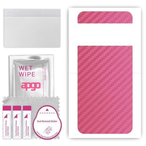 folia naklejka skórka strukturalna na TYŁ do Google Pixel 8 Pro - Carbon Różowy - apgo SKINS