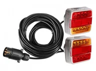 Lampy tylne - Zestaw lamp tylnych LED na magnes, przewód 7,5 m z wtyczką 7 PIN - miniaturka - grafika 1
