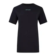 Koszulki i topy damskie - Berghaus Damska koszulka z krótkim rękawem Boyfriend Dolomites Mountain, czarna (Jet Black), 18 - miniaturka - grafika 1